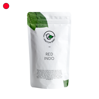 Opakowanie Red Indo Kratom od Kratom Bird.